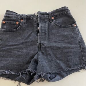 Levi’s Premium Denim Ribcage Shorts Button Fly Shorts - Sz 27